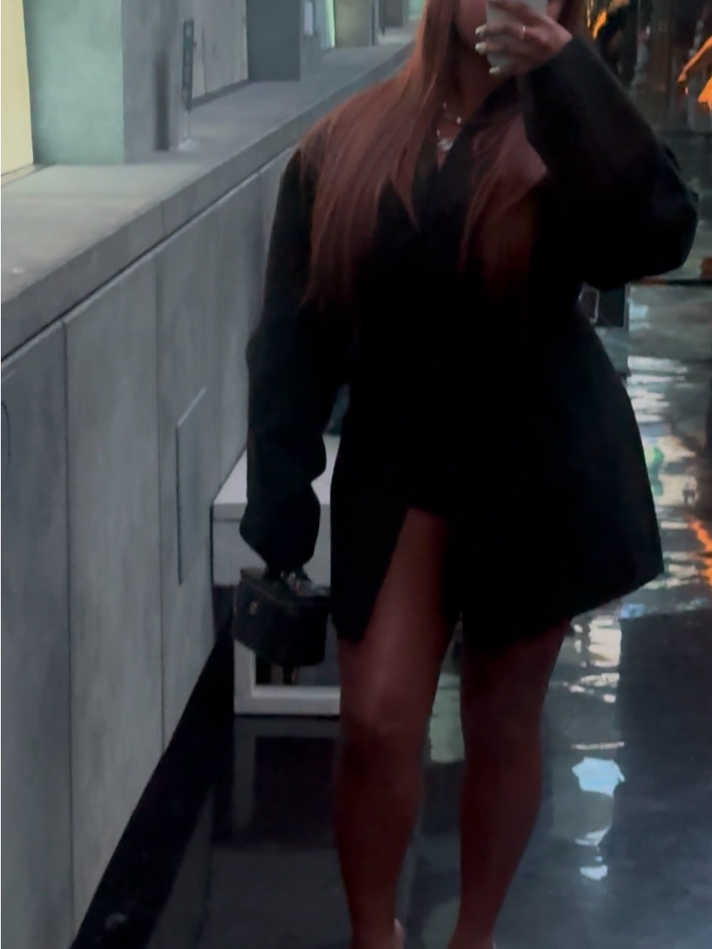 Khy by Kylie Jenner Oversized Black Blazer Jacket
